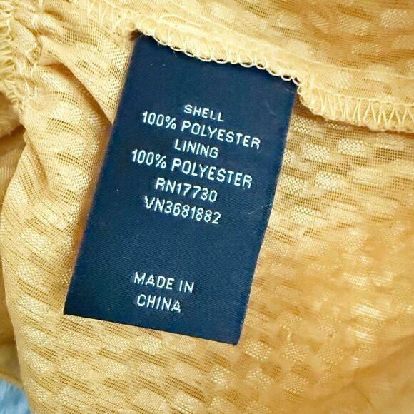 JASON WU x TARGET | Sleeveless Gold Yellow Fuzzy Peplum Top Blouse | Size Medium - Picture 6 of 7